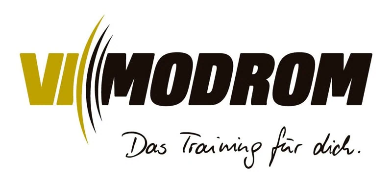 Die Grafik zeigt das Logo VIMODROM.